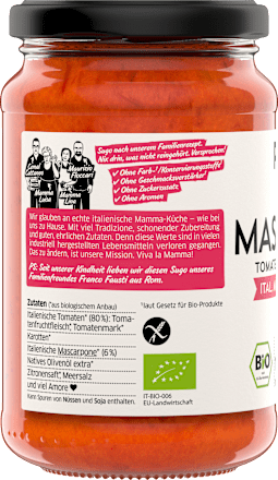 Tomatensaus, Italiaanse mascarpone &amp; tomaten, 340 g