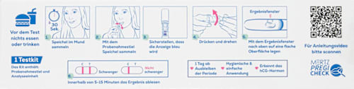 Pregicheck Speichel - Schwangerschaftstest, 1 St
