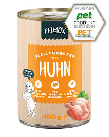 Nat hondenvoer kip, 400 g