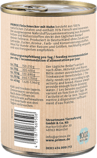 Nat hondenvoer kip, 400 g