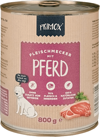 Nat hondenvoer met paard, multipack (6 x 800 g), 4,8 kg