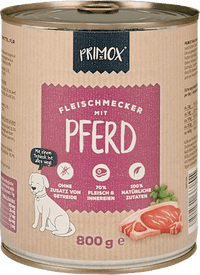 Nat hondenvoer met paard, multipack (6 x 800 g), 4,8 kg