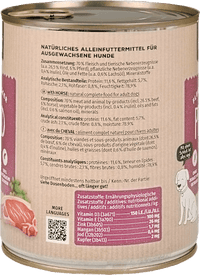 Nat hondenvoer met paard, multipack (6 x 800 g), 4,8 kg