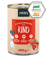 Nat hondenvoer rundvlees, 400 g