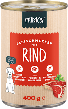 Nat hondenvoer rundvlees, 400 g