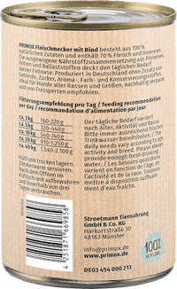 Nat hondenvoer rundvlees, 400 g