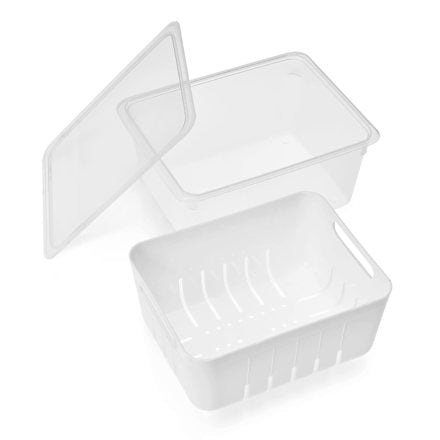 2-in-1 koelkastorganizer met deksel, 1 stuk