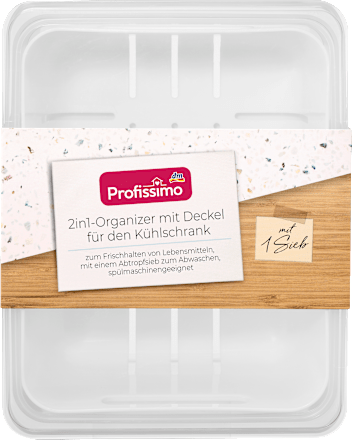 2-in-1 koelkastorganizer met deksel, 1 stuk