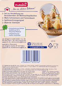 3D koekjesvormpjes, 4 stuks, 1 stuk