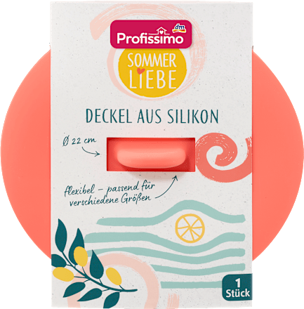Abdeckung Schalen Silikon lachs Sommerliebe, 1 St