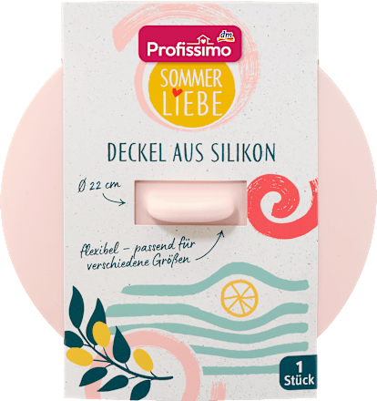 Abdeckung Schalen Silikon rosè Sommerliebe, 1 St