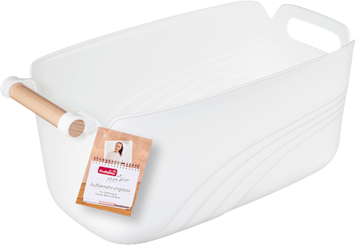 Opbergdoos met houten handvat, 1 stuk