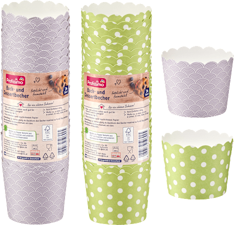 Bak- en dessertvormpjes, 24 stuks