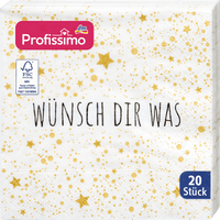 Profissimo Cocktailserviette Wünsch dir was 25x25cm, 20 St