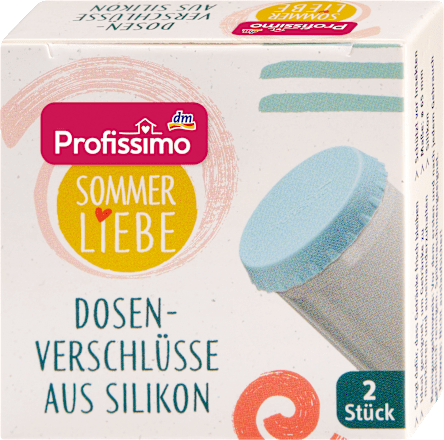 Dosenverschlüsse Silikon bunt Sommerliebe, 2 St