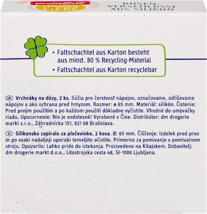 Dosenverschlüsse Silikon neutral Sommerliebe, 2 St