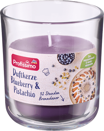 Profissimo Duftkerze im Glas Blueberry Pistachio, 1 St