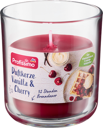 Profissimo Duftkerze im Glas  Cherry Vanilla, 1 St