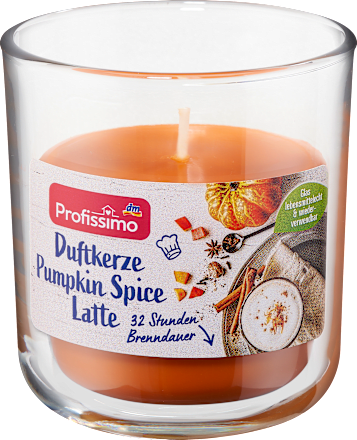 Duftkerze im Glas Pumpkin Spice Latte, 1 St