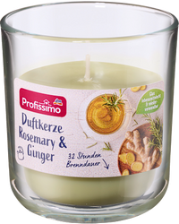 Profissimo Duftkerze im Glas  Rosemary & Ginger, 1 St