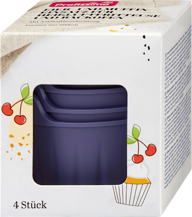 Eier- und Muffineinsatz Silikon für Heißluftfritteuse und Backofen, 4 St