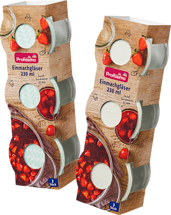 Einmachgläser 230ml, 3 St Profissimo