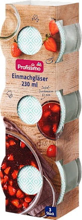 Einmachgläser 230ml, 3 St Profissimo