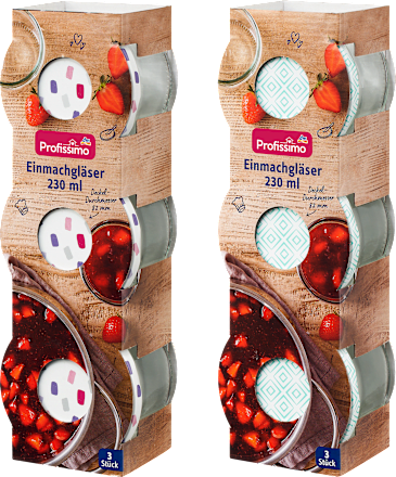Einmachgläser 230ml, 3 St Profissimo