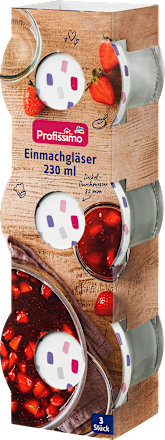 Einmachgläser 230ml, 3 St Profissimo