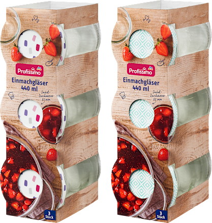 Inmaakpotten 440ml, 3 stuks