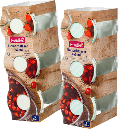 Inmaakpotten 440ml, 3 stuks