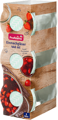 Inmaakpotten 440ml, 3 stuks