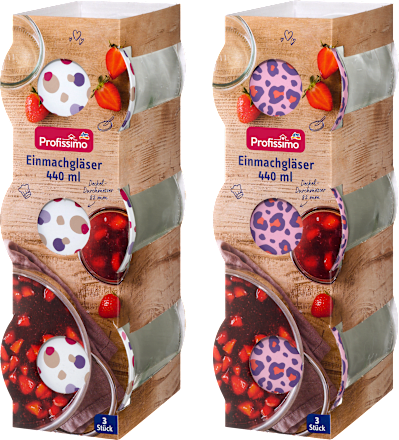 Inmaakpotten 440ml, 3 stuks