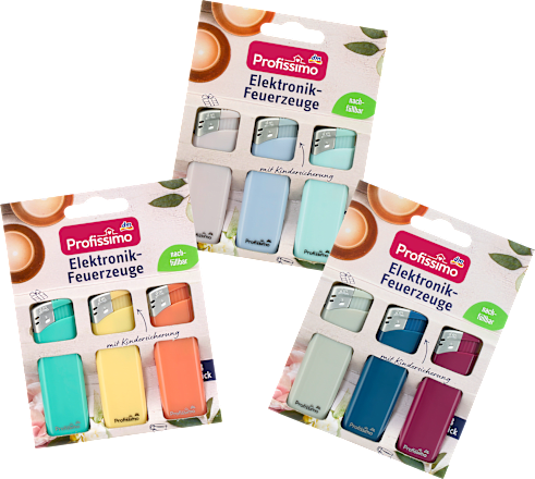 Elektronische aanstekers, 3 stuks