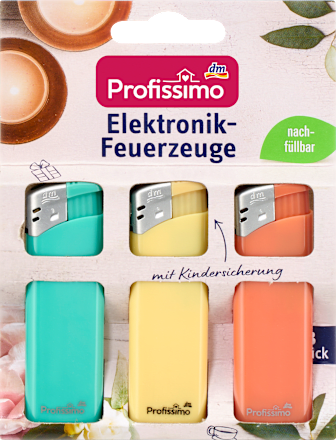 Elektronische aanstekers, 3 stuks