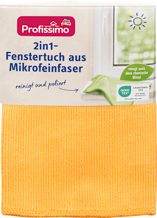 Fenstertuch aus Mikrofeinfaser 2in1, 1 St Profissimo