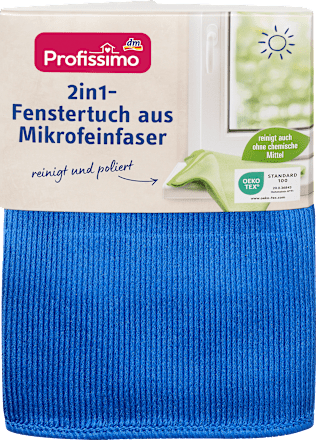 Fenstertuch aus Mikrofeinfaser 2in1, 1 St Profissimo