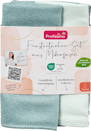 Fenstertücher aus Mikrofaser, 2 St Profissimo