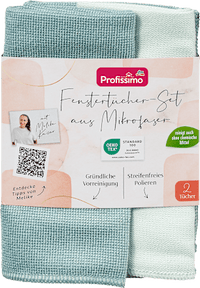 Fenstertücher aus Mikrofaser, 2 St Profissimo