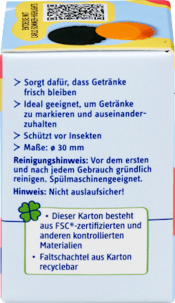 Kleurrijke siliconen flessendoppen Zomerliefde