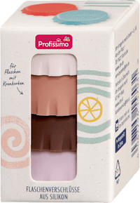 Flaschenverschlüsse aus Silikon neutral Sommerliebe, 4 St