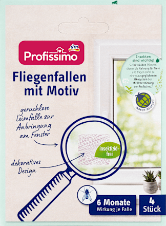 Vliegenvangermotief, 4 stuks