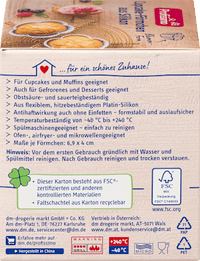 Förmchen 2in1 Silikon, 12 St