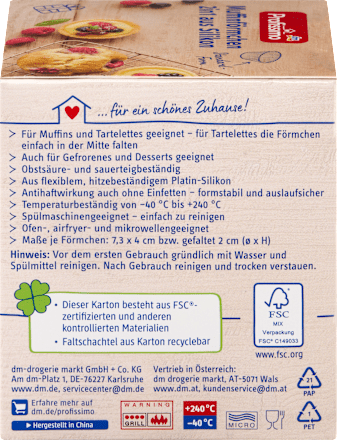 Förmchen 2in1 Silikon, 12 St