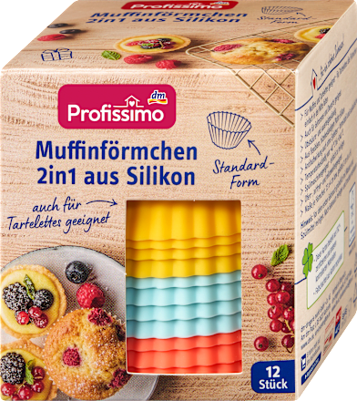 Förmchen 2in1 Silikon, 12 St
