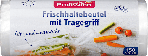 Vershoudzakken met handvat, 150 stuks