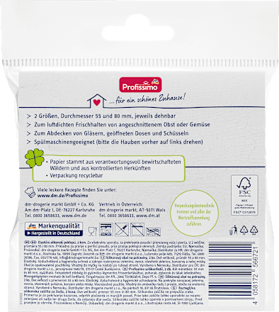 Frischhaltehauben aus Silikon, 2 St Profissimo