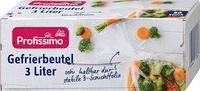 Diepvrieszakjes 3 l met sluiting, 50 stuks