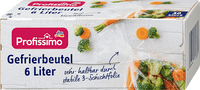 Diepvrieszakken 6 l met sluiting, 30 stuks