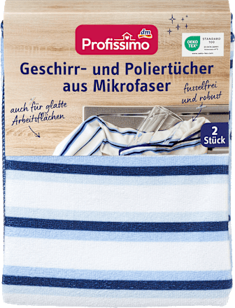 Microvezel afwas- en poetsdoeken, 2 stuks